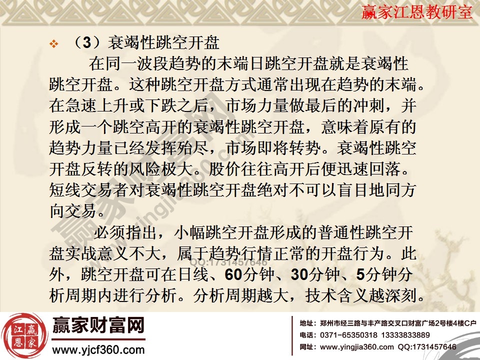 衰竭性跳空高開(kāi)